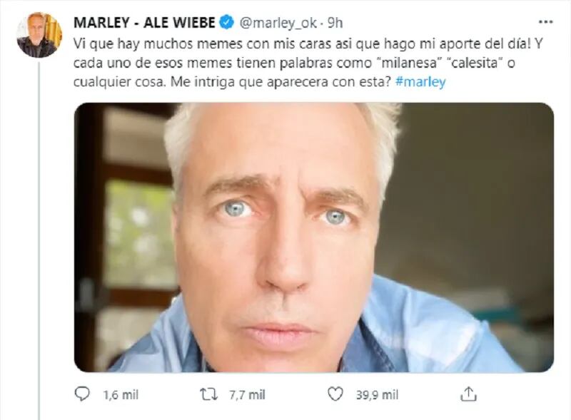 El tweet de Marley