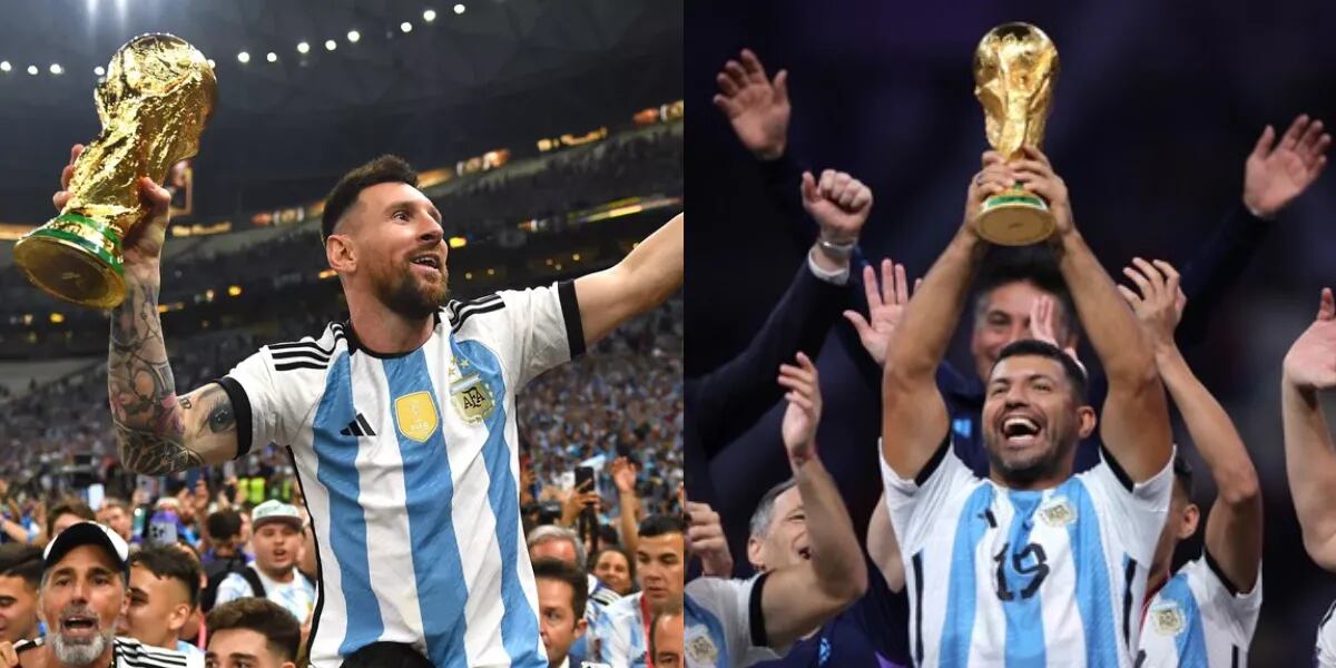 La premonitoria foto del Kun Agüero y Messi en 2016 que anticipó el campeonato del mundo: “El celular”