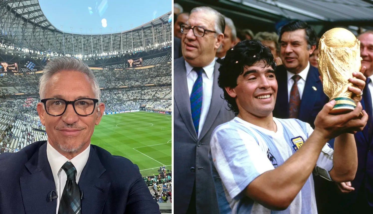 Un ex jugador de Inglaterra vio una señal de Maradona en el cielo en  la final del Mundial Qatar 2022: “¿Está Diego mirando?”