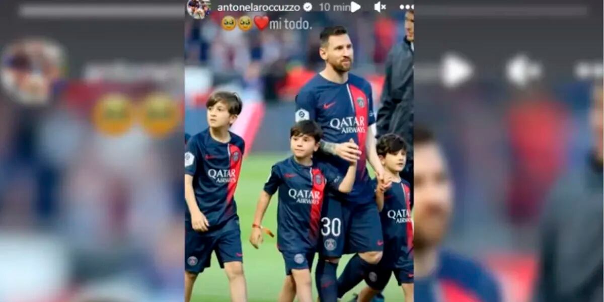 El momento en el que Marco Verratti le pega una patada a Mateo Messi: cómo reaccionó el hijo de Lionel