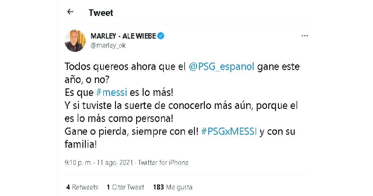 “Todos queremos que Messi gane la Eurocopa”, el fallido de Marley que terminó en memes