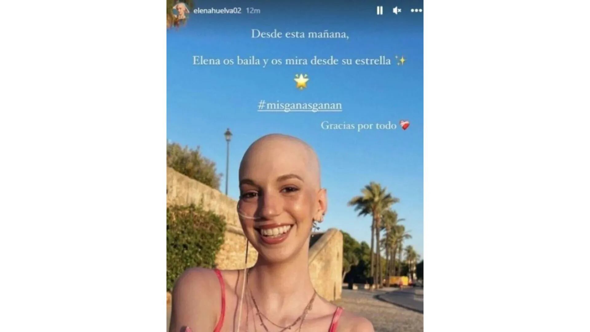 Murió Elena Huelva, la influencer de 20 años que compartía en Instagram su lucha contra el cáncer