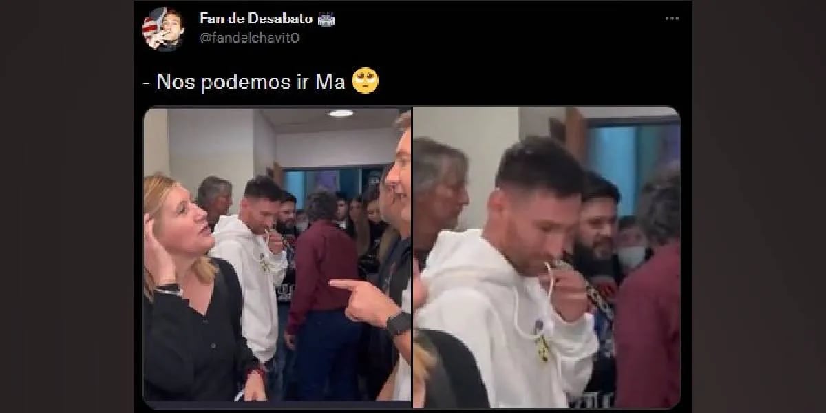 Captaron a Messi aburrido mientras su mamá hablaba con Adrián Suar y llovieron los memes: “¿Nos podemos ir Ma?”