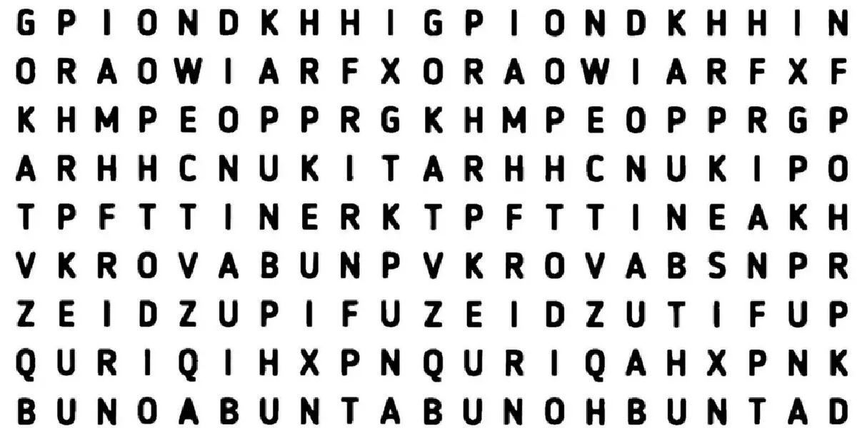 Reto visual para resolver en 9 segundos: encontrá la palabra “VENADO” en la sopa de letras