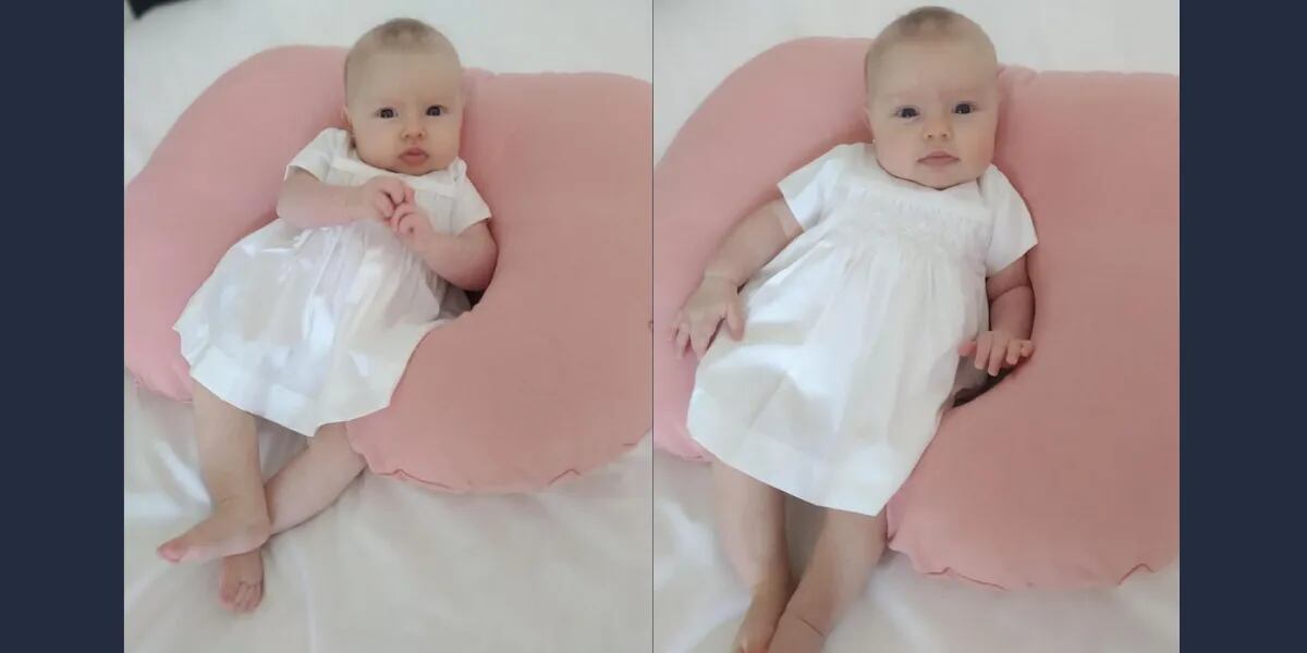 Pampita le hizo una sesión de fotos a su hija Ana con un vestido blanco y desbordó de ternura