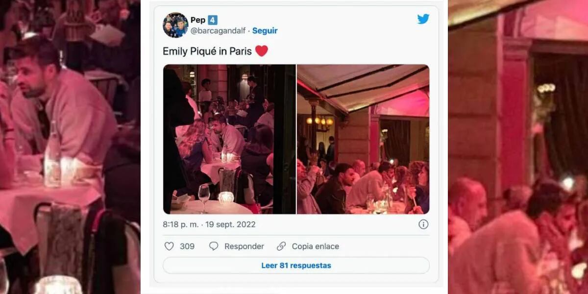 Filtraron las fotos de Gerard Piqué con su novia, Clara Chía Marti, a los besos en el restaurante favorito de Shakira