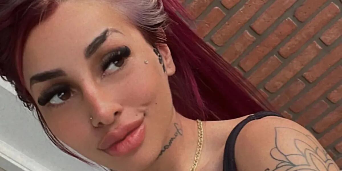 El jugado tatuaje en la cara que Tamara Báez compartió en sus redes: "¿Va o no?"
