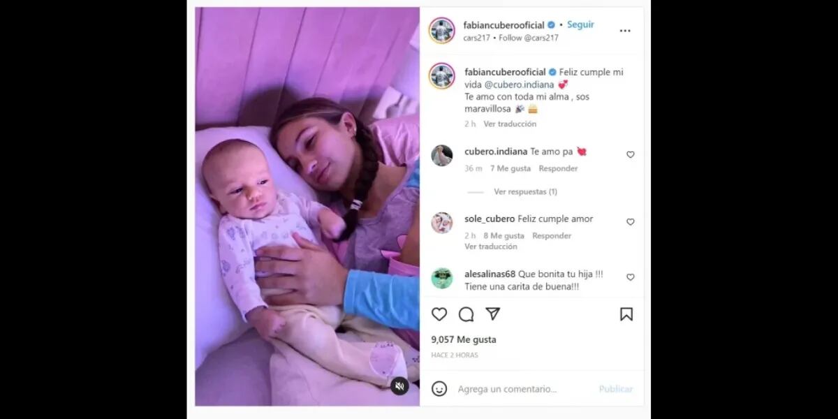 Los emotivos mensajes de Fabián Cubero y Nicole Neumann por el cumpleaños de su hija mayor: "Sos maravillosa"