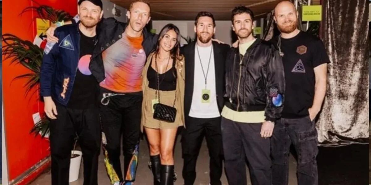 Antonela Roccuzzo y Lionel Messi quedaron encantados con el show de Coldplay en Barcelona