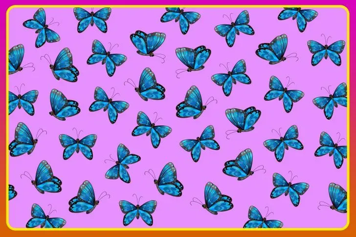 Reto visual que solo el 4% pudo resolver: encontrar a las dos mariposas diferentes en la imagen