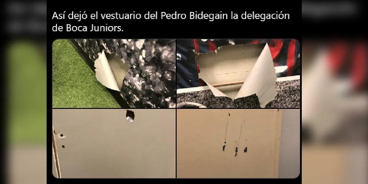 Golpes y destrozos en el vestuario de Boca tras la derrota ante San Lorenzo
