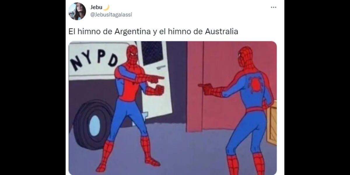 Australia entonó su himno y el parecido con el de Argentina hizo estallar los memes: "Canté dos veces"