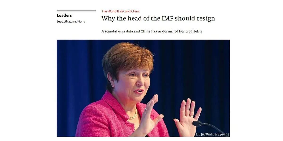 The Economist pidió la renuncia de Kristalina Georgieva al FMI tras el escándalo de datos del Banco Mundial