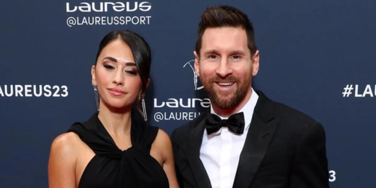 Lionel Messi y Antonela Roccuzzo le dieron glamour a la alfombra roja de los Laureus Sports