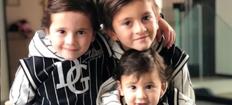 “Mi vida entera”: la tierna foto que compartió Anto Roccuzzo de sus tres hijos...¡igualitos a Messi!