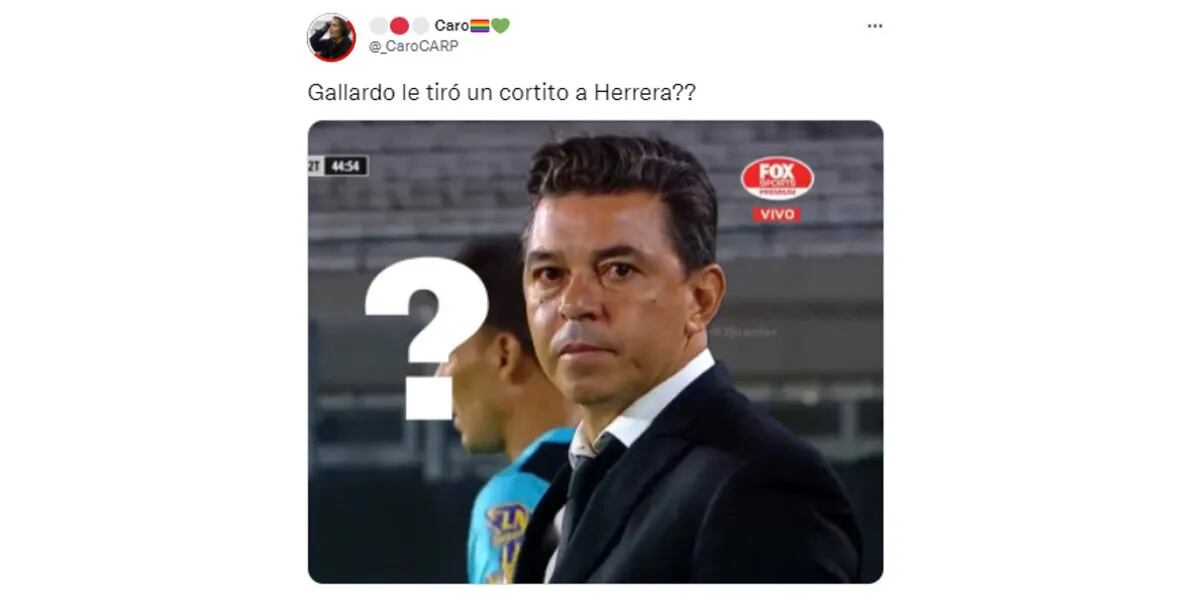 Marcelo Gallardo le dio un “correctivo” a un jugador de River y los memes salieron del offside