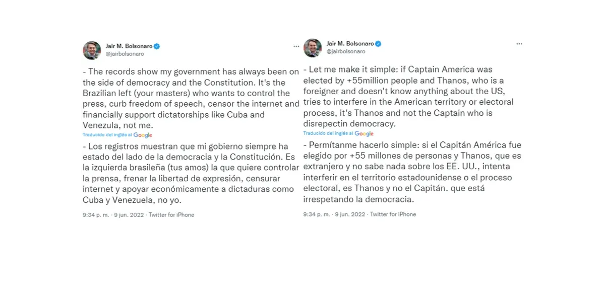 El fuerte cruce entre Mark Ruffalo y Jair Bolsonaro por Twitter: “No respeta la democracia”