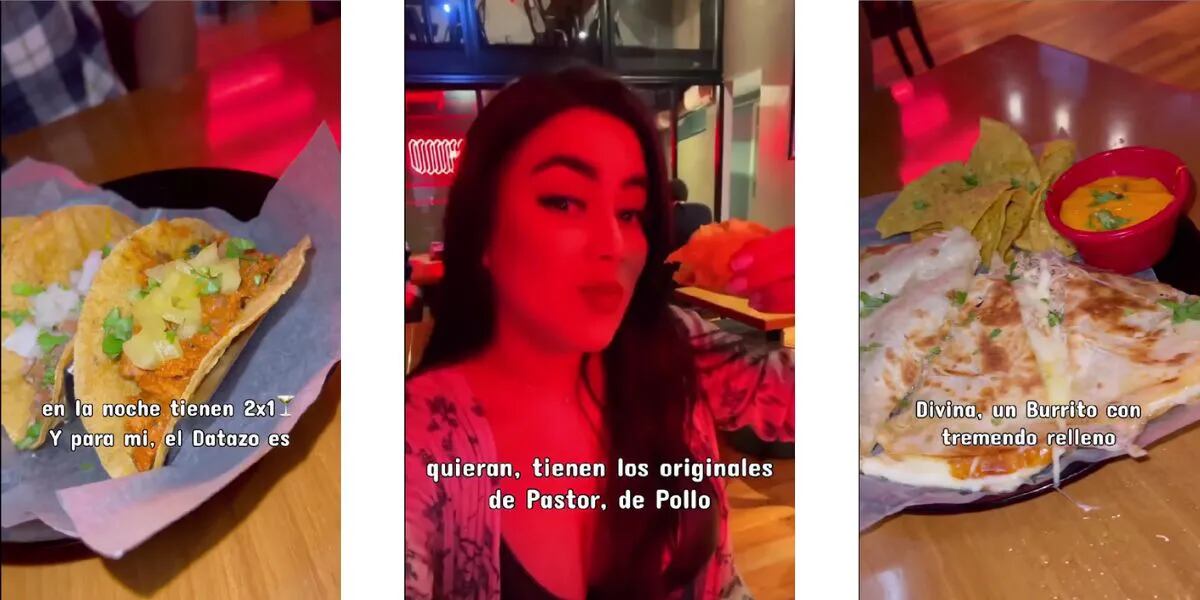 Fue a un tenedor libre de comida mexicana en Buenos Aires, probó de todo y el precio la desconcertó: “Buena excusa”