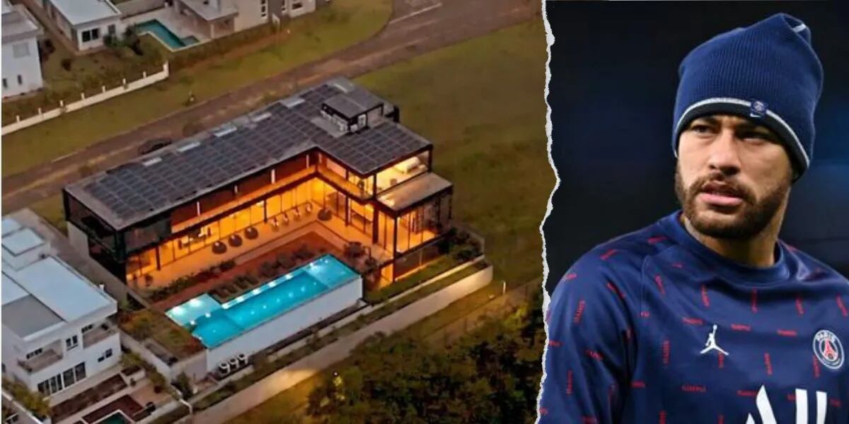 Suites de lujo, cocina gourmet y ascensor: cómo es la extravagante mansión que Neymar se compró para navidad