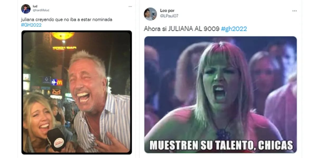 Juliana volvió a quedar nominada en Gran Hermano y los memes estallaron en las redes sociales: "Que se vacha"