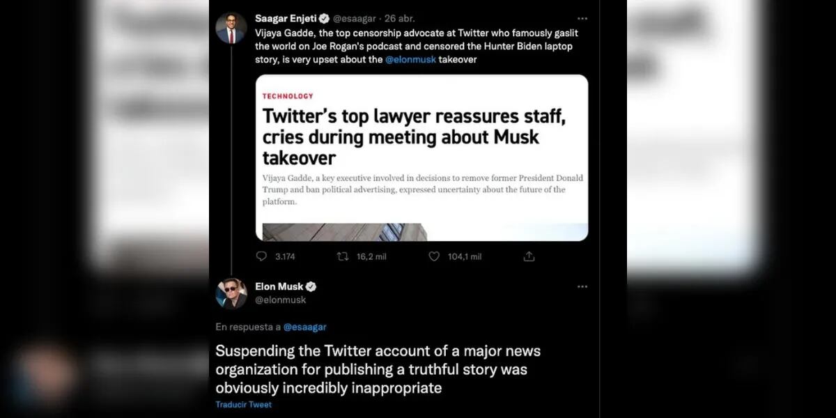 Se filtraron audios de directivos de Twitter catalogando a Elon Musk de 'misógino'