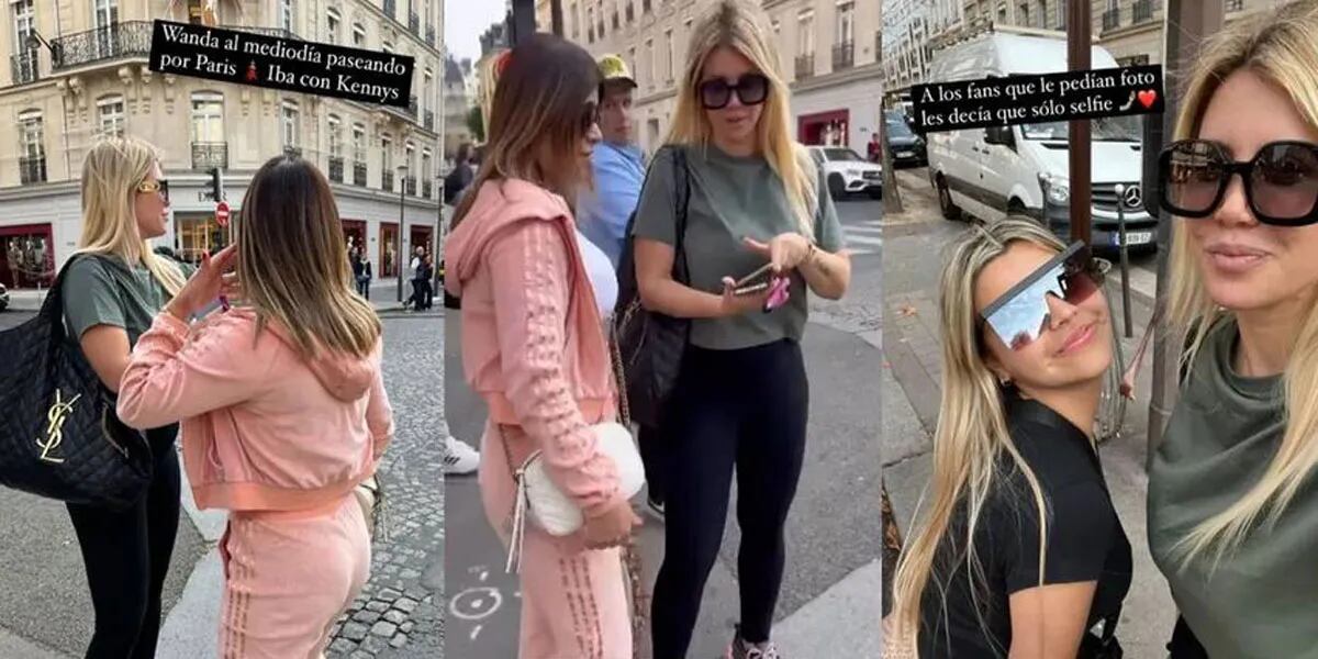 Las fotos de Wanda con seguidores por París