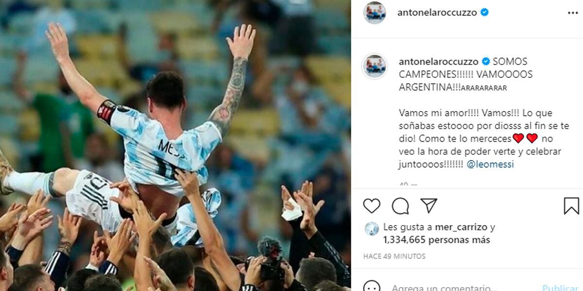El emotivo mensaje de Antonela Roccuzzo para Lionel Messi: "No veo la hora de poder verte y celebrar juntos"