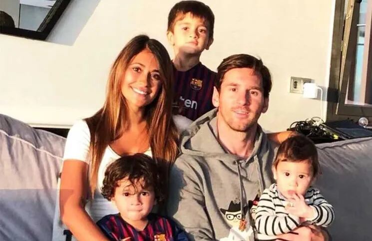 Messi, Antonella y un divertido momento en familia