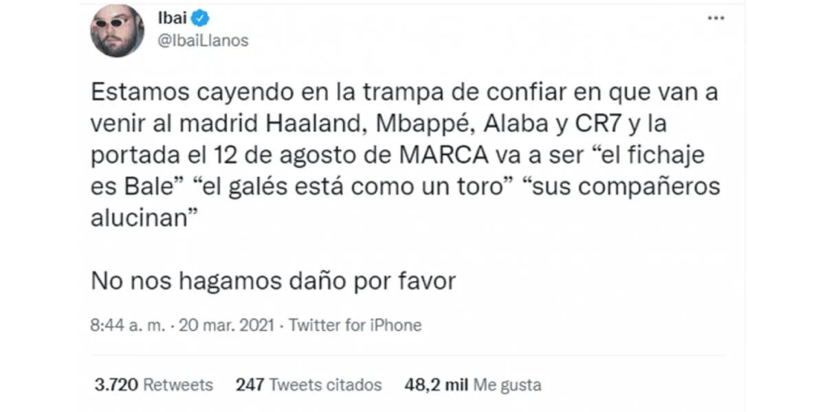 La predicción casi exacta de Ibai Llanos sobre los fichajes del Real Madrid: “Mis cálculos sólo han fallado 6 días”