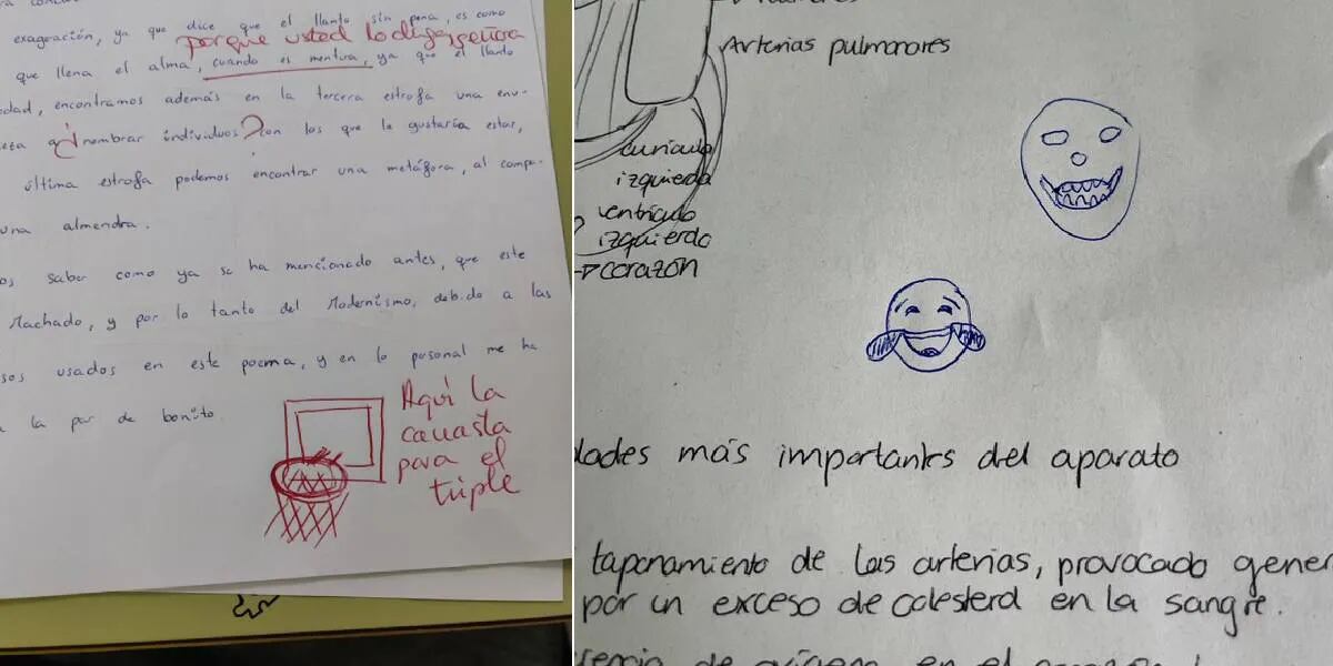 "Porque usted lo diga": las correcciones de exámenes de un profesor de Lengua que arrasa en Twitter
