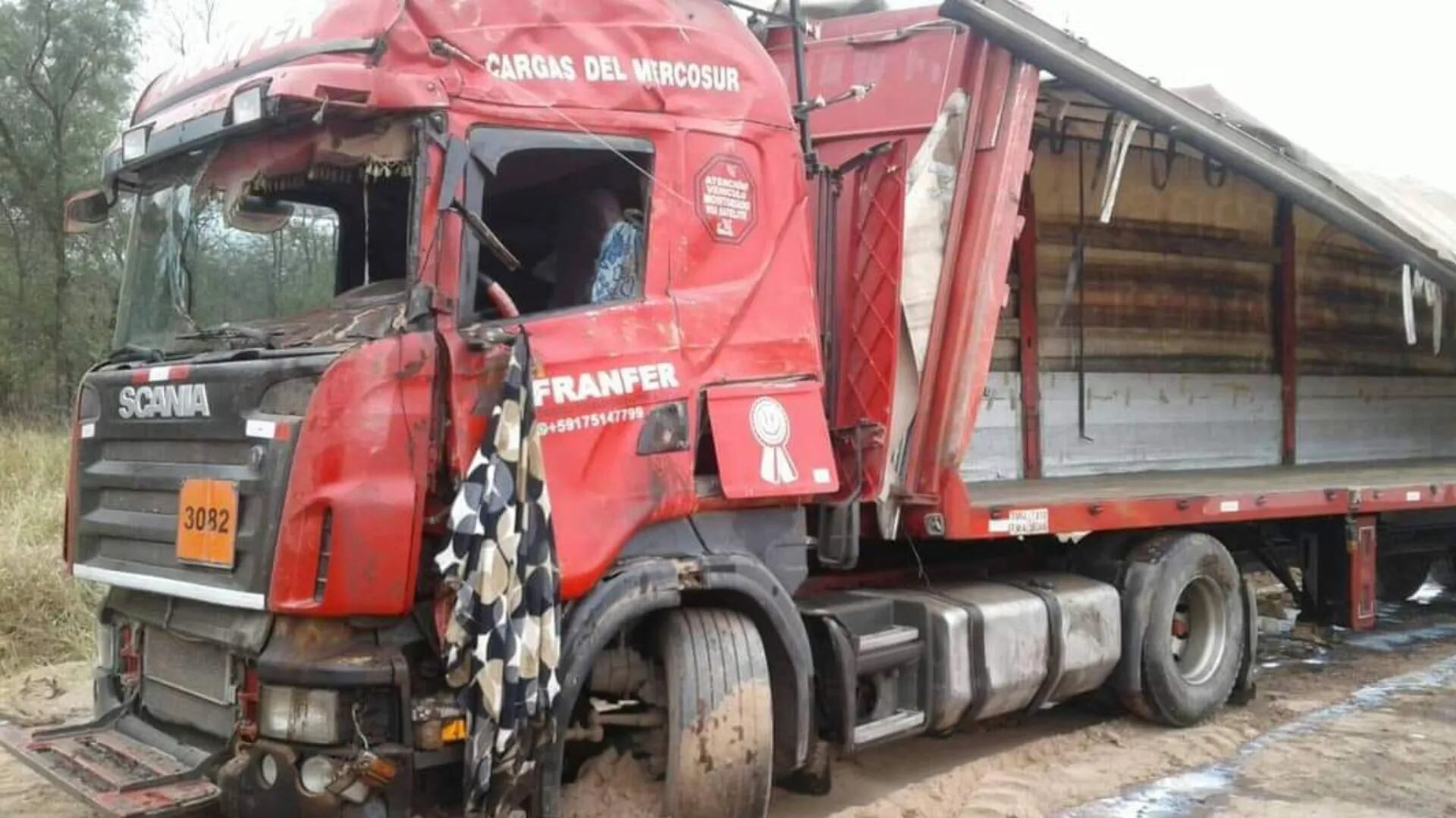 Un camionero boliviano se accidentó en Argentina, fue atendido y mandó un contundente mensaje a sus compatriotas