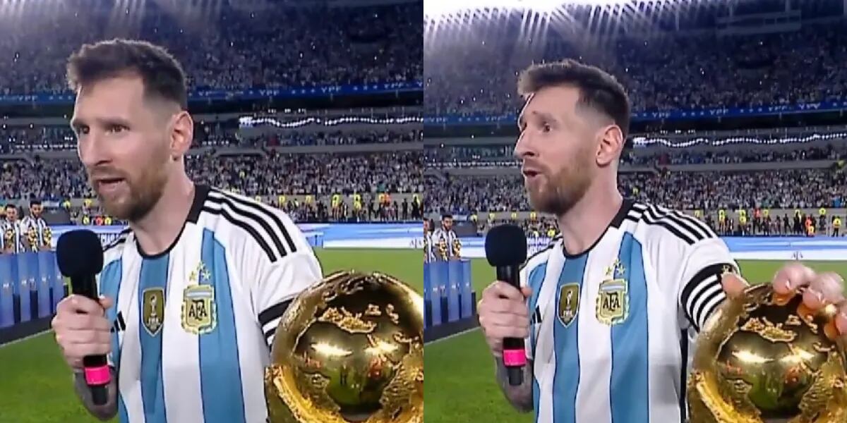 Lionel Messi le habló a la hinchada tras la victoria de la Selección Argentina: “Siempre soñé con este momento”