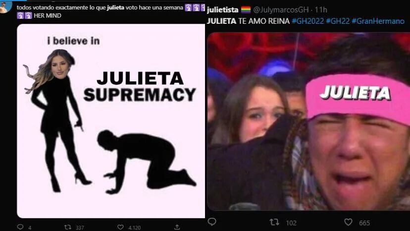 Julieta cuenta con un gran apoyo en las redes sociales.