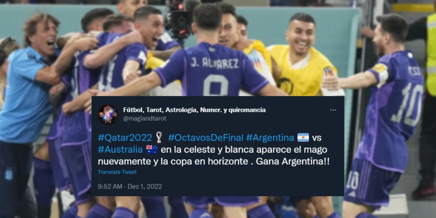 La predicción de un astrólogo sobre el partido de Argentina contra Australia en octavos: “Aparece el mago nuevamente”