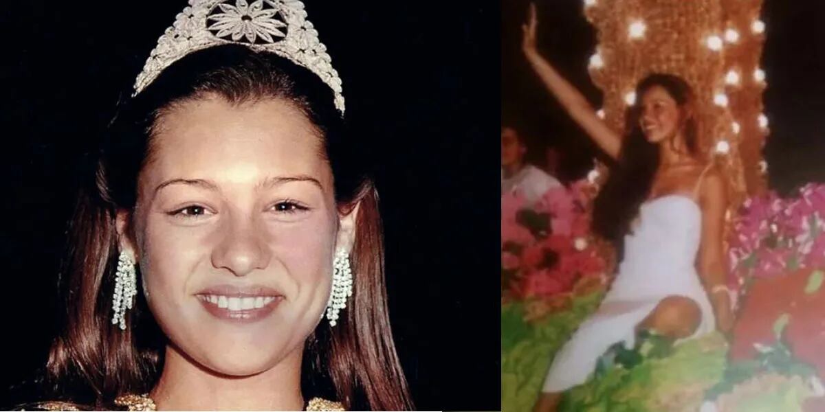 Pampita compartió fotos retro del día en el que se coronó como Reina de los Estudiantes y dejó en shock a sus seguidores