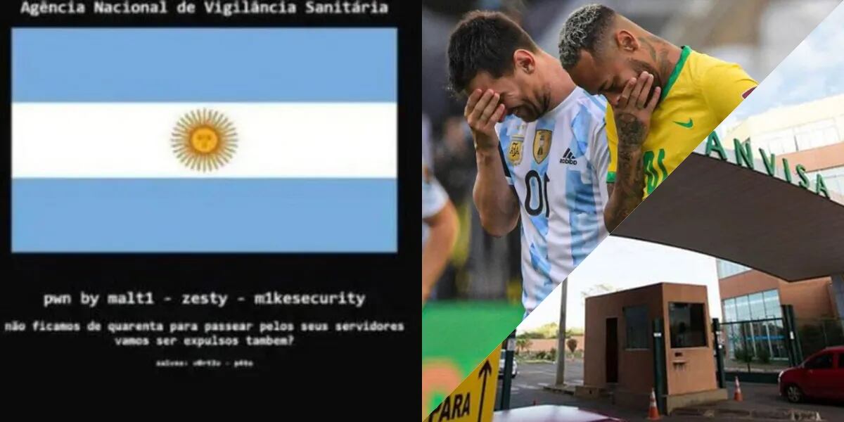 "No estamos de cuarentena": hackearon el sitio web de ANVISA y pusieron una bandera Argentina