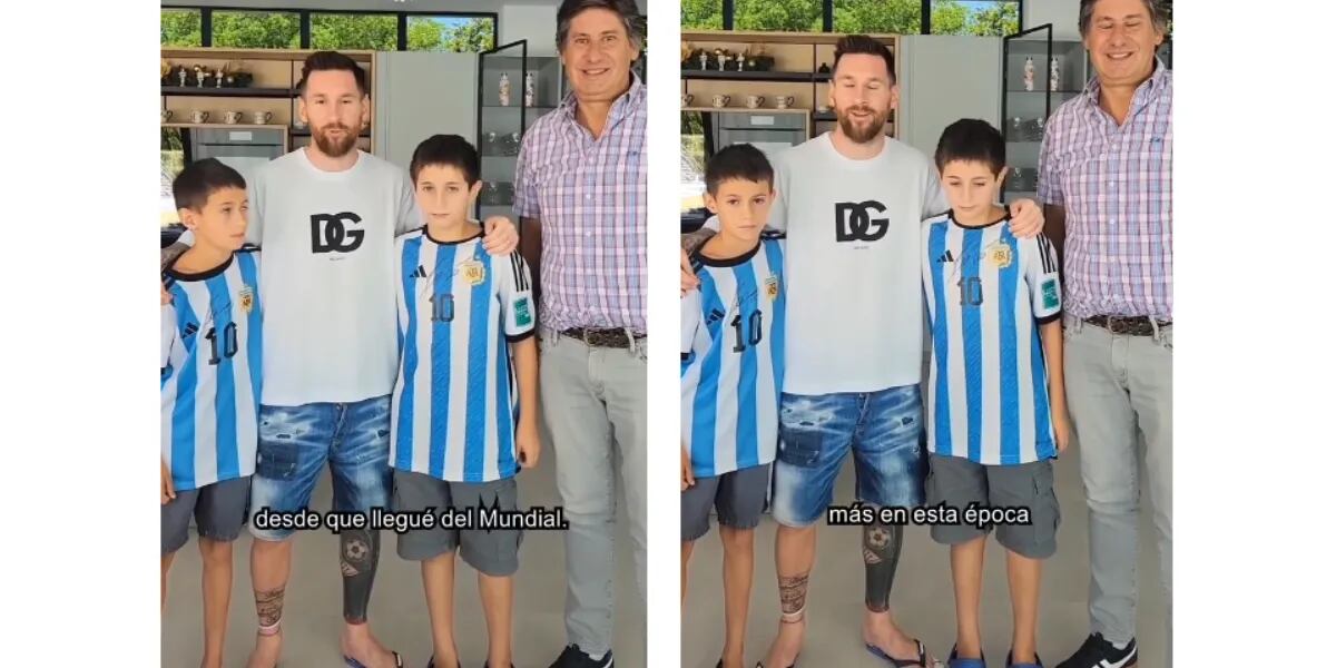 Declararon ciudadano ilustre a Lionel Messi en Funes y él le pidió perdón a los vecinos: “A veces es difícil”