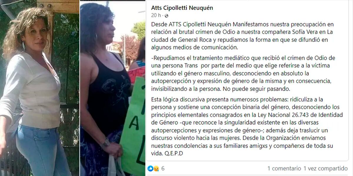 Horror en Río Negro: acribillaron a una mujer trans y buscan a un sospechoso del asesinato