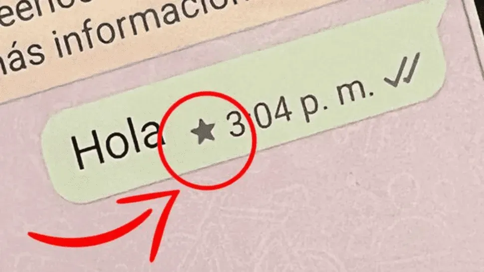 WhatsApp: por qué aparece una estrella al lado de los mensajes