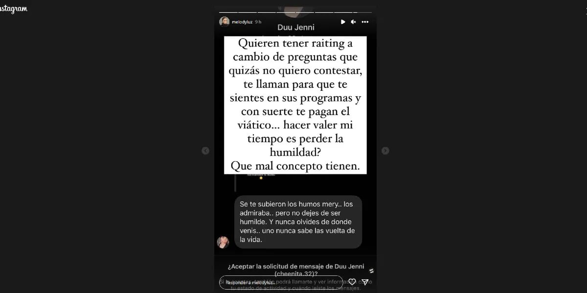 El furioso descargo de Melody Luz contra los periodistas tras anunciar su embarazo: “Les re cabió”
