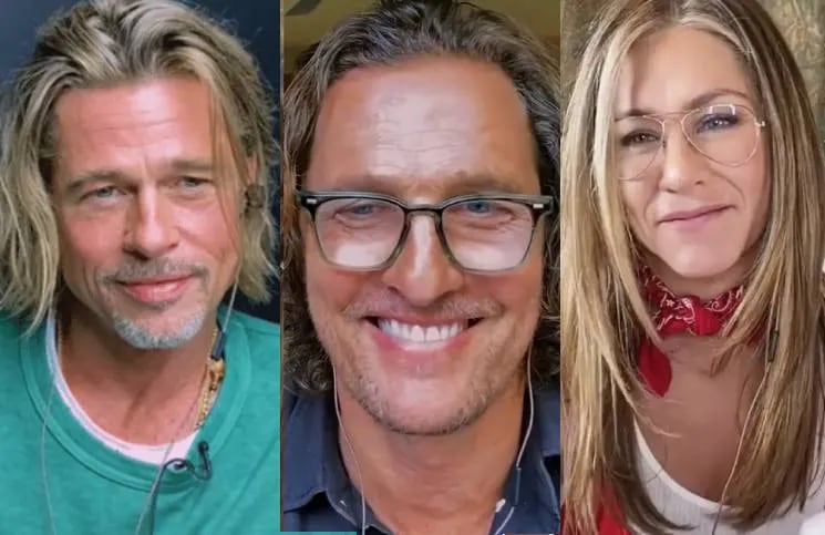 Para Matthew McConaughey la tensión sexual entre Jennifer Aniston y Brad Pitt fue “palpable”