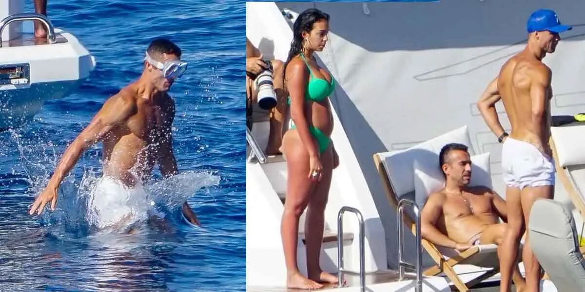 Las lujosas vacaciones de Cristiano Ronaldo y Georgina en Ibiza: un fabuloso yate con amigos