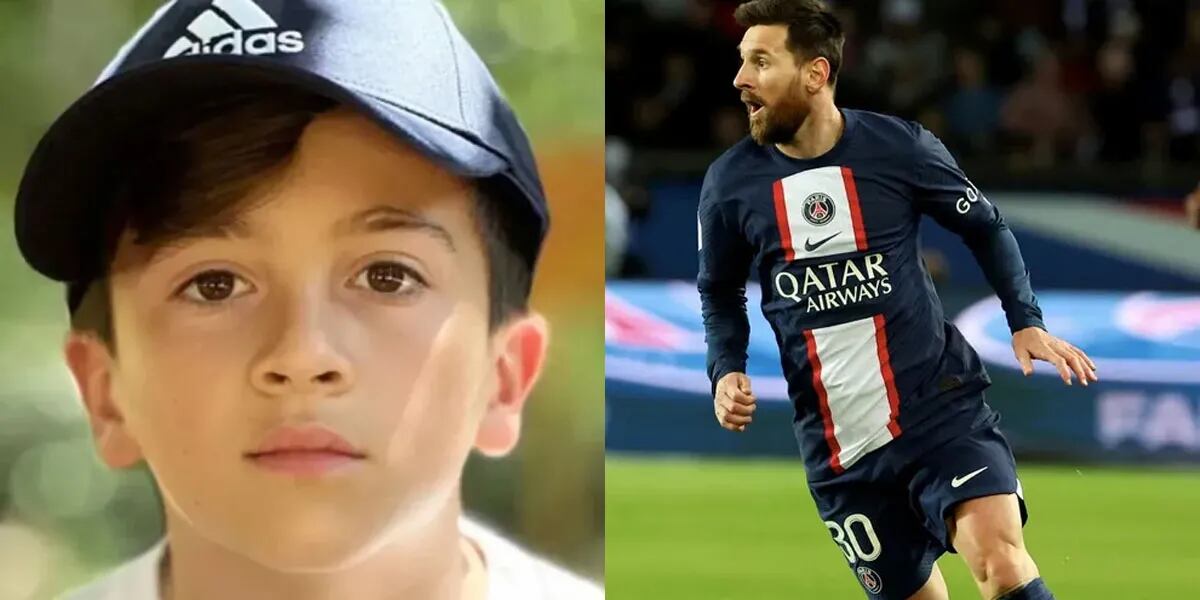El mal momento que pasó Thiago, el hijo de Lionel Messi en el estadio de París