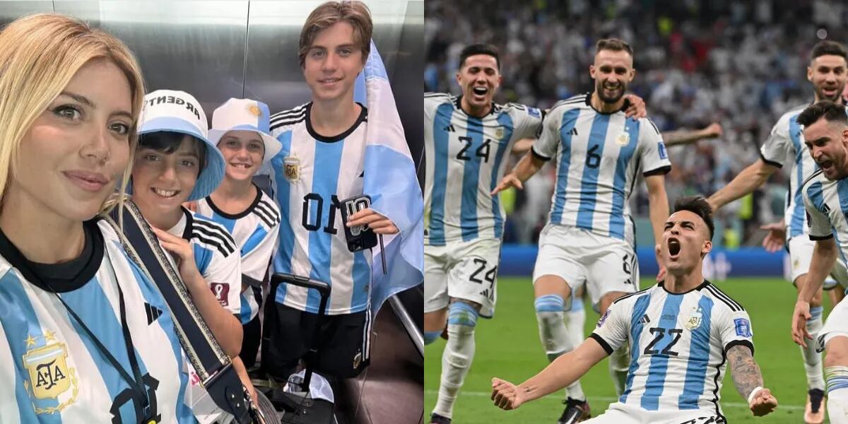 Wanda Nara viajó a ver la final del Mundial Qatar 2022 y estuvo con la mamá de Lionel Messi: “Te quiero”