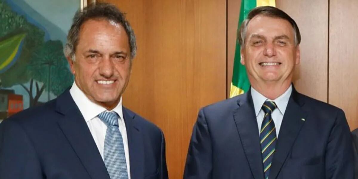 Daniel Scioli se reunió con Jair Bolsonaro: entre chicanas futbolísticas, se comprometieron a seguir trabajando juntos