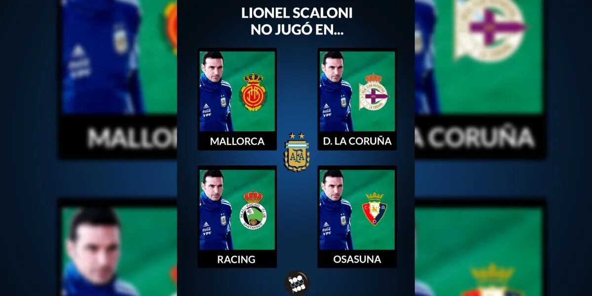 Desafío deportivo para resolver en 10 segundos: ¿en qué club NO jugó Lionel Scaloni?