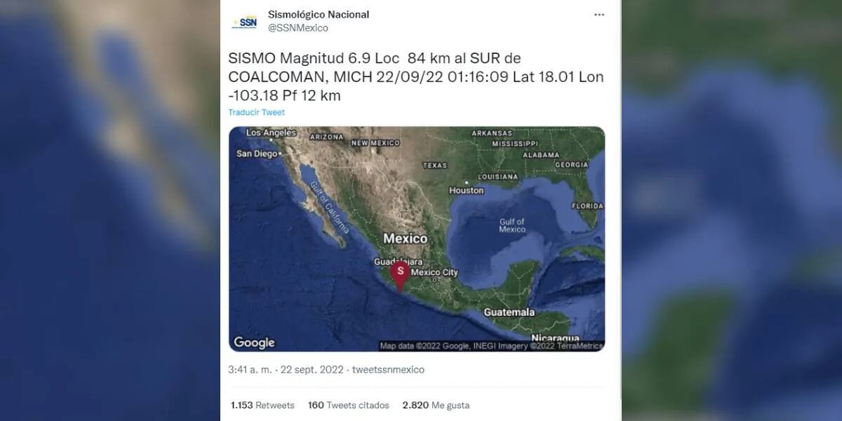 Un segundo sismo sacudió a México tras el terremoto: fue de magnitud 6,9 y hay dos muertos