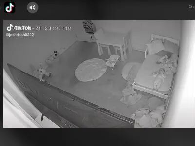 Filmó actividad paranormal en la habitación de su hija: "Es arrastrada bajo la cama"