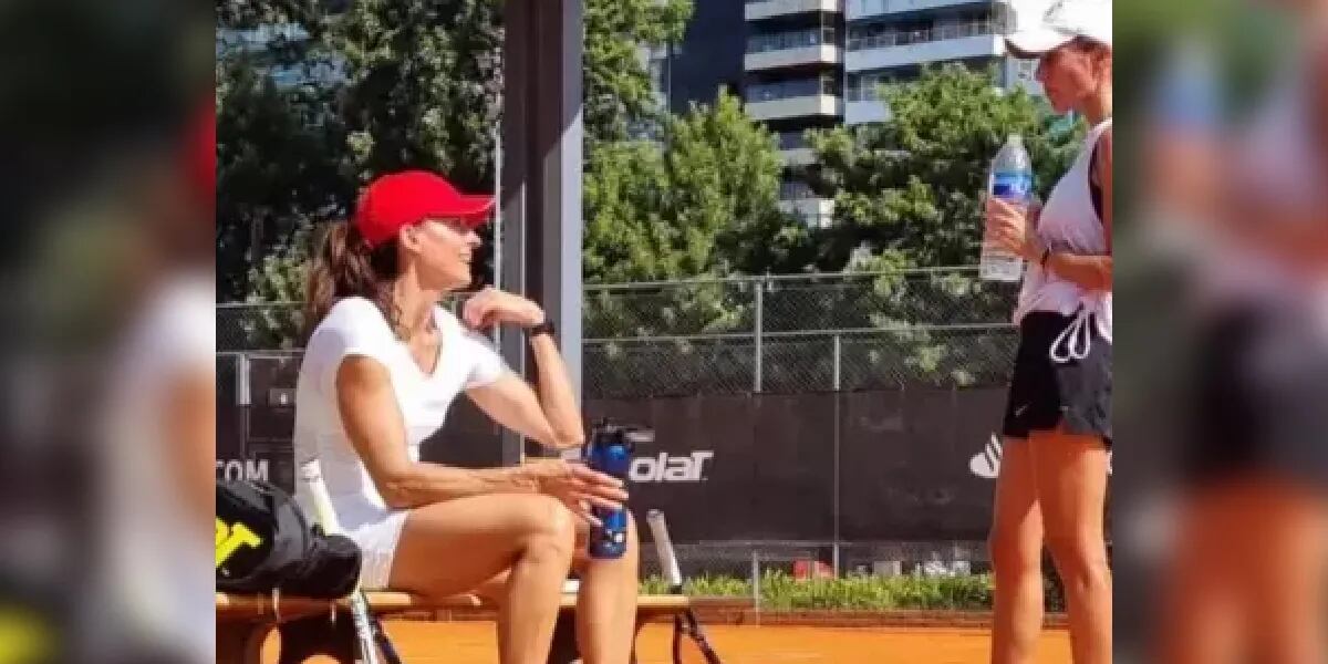 Gabriela Sabatini vuelve al tenis a sus 51 años de la mano de Gisela Dulko