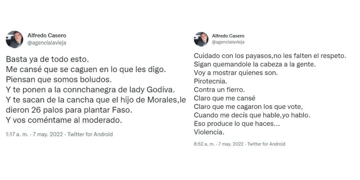 El duro tuit de Alfredo Casero